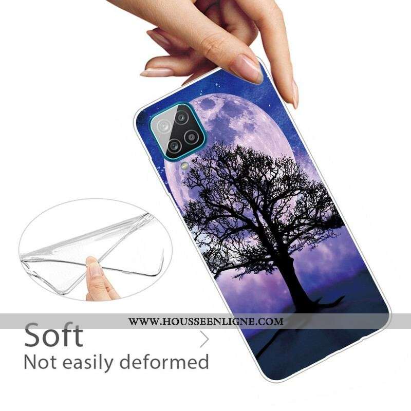 Coque Samsung Galaxy A12 / M12 Arbre et Lune