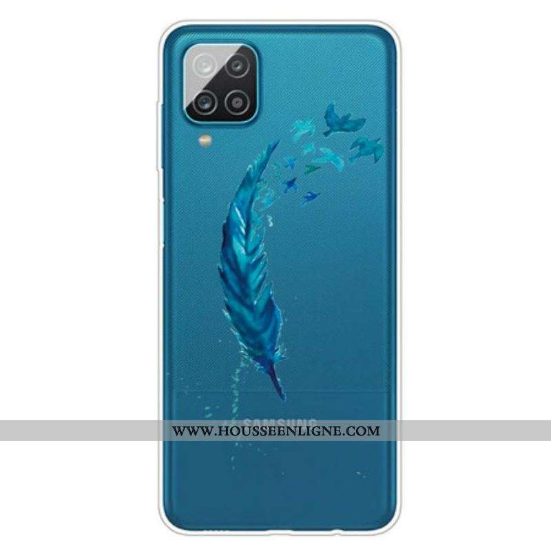 Coque Samsung Galaxy A12 / M12 Belle Plume