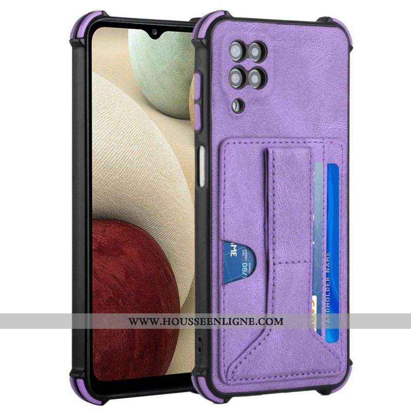 Coque Samsung Galaxy A12 / M12 Cuir Support et Porte-Cartes