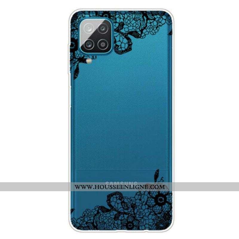 Coque Samsung Galaxy A12 / M12 Dentelle Fine