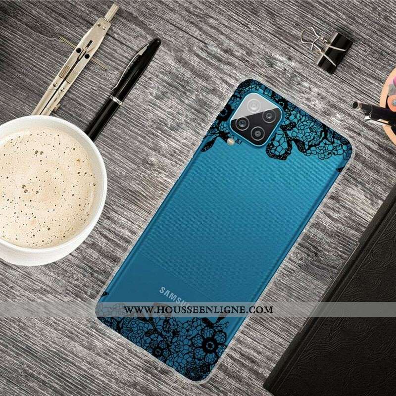 Coque Samsung Galaxy A12 / M12 Dentelle Fine