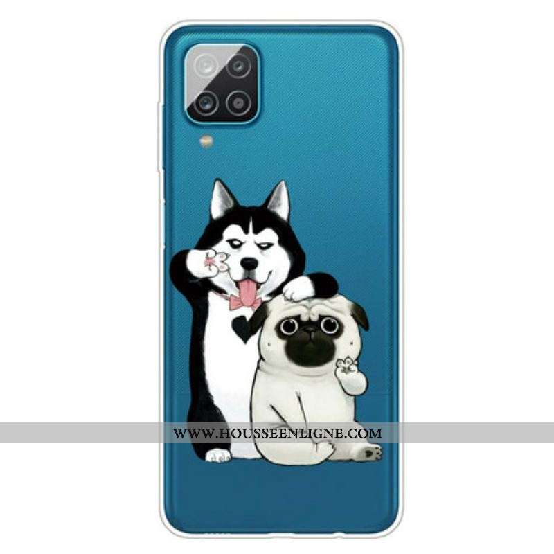 Coque Samsung Galaxy A12 / M12 Drôles de Chiens