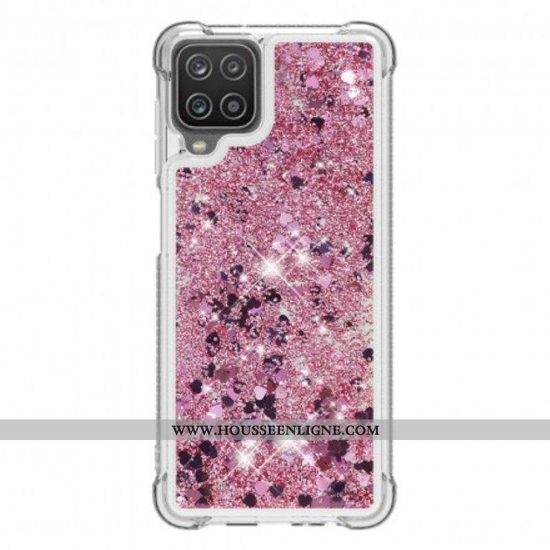 Coque Samsung Galaxy A12 / M12 Désire Paillettes