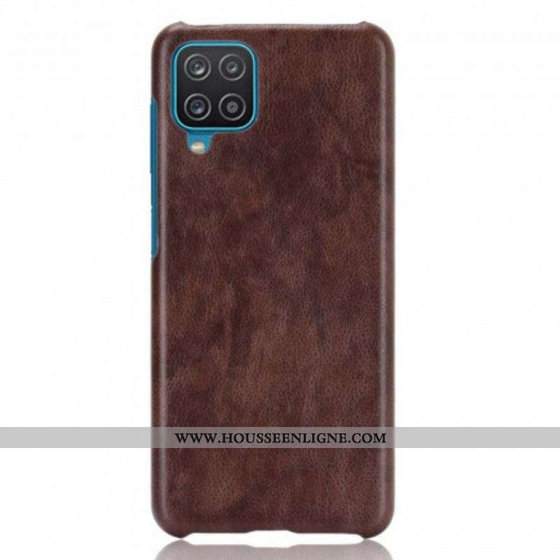Coque Samsung Galaxy A12 / M12 Effet Cuir Litchi