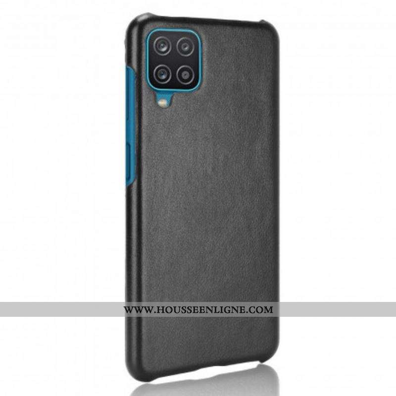 Coque Samsung Galaxy A12 / M12 Effet Cuir Litchi
