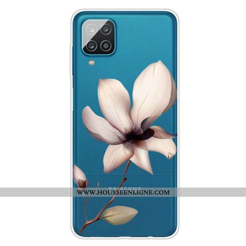 Coque Samsung Galaxy A12 / M12 Florale Premium