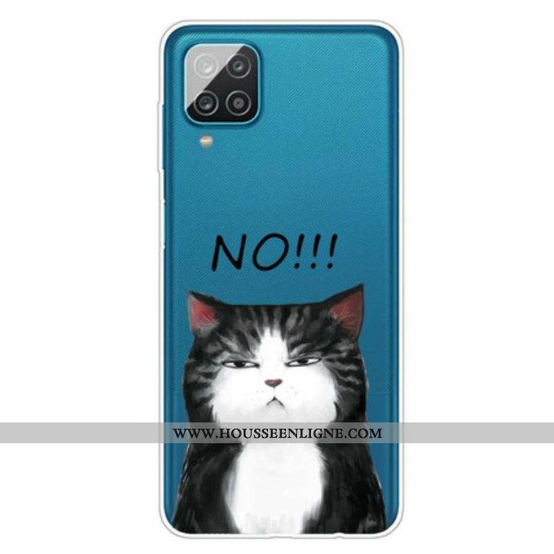 Coque Samsung Galaxy A12 / M12 Le Chat Qui Dit Non