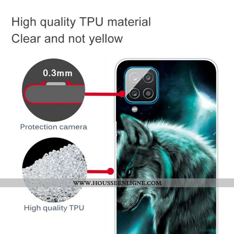 Coque Samsung Galaxy A12 / M12 Loup Royal