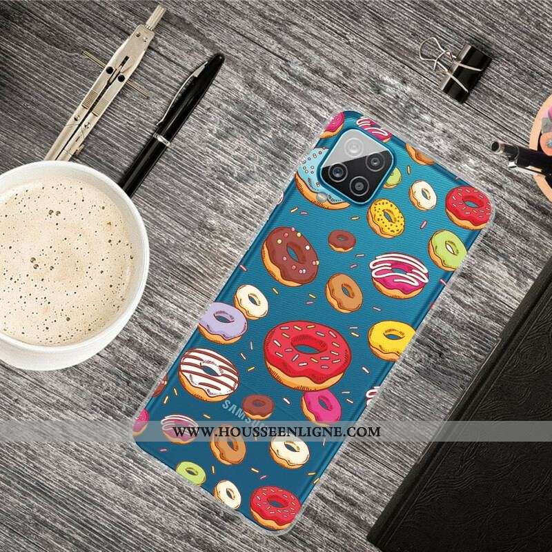 Coque Samsung Galaxy A12 / M12 Love Donuts