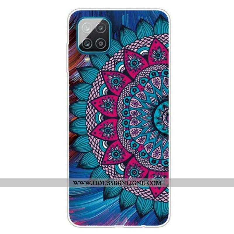 Coque Samsung Galaxy A12 / M12 Mandala Coloré