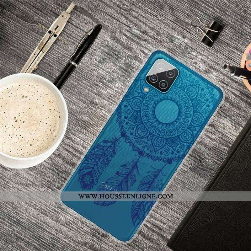 Coque Samsung Galaxy A12 / M12 Mandala Floral Unique