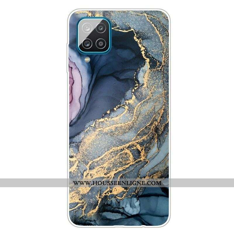 Coque Samsung Galaxy A12 / M12 Marbre Coloré