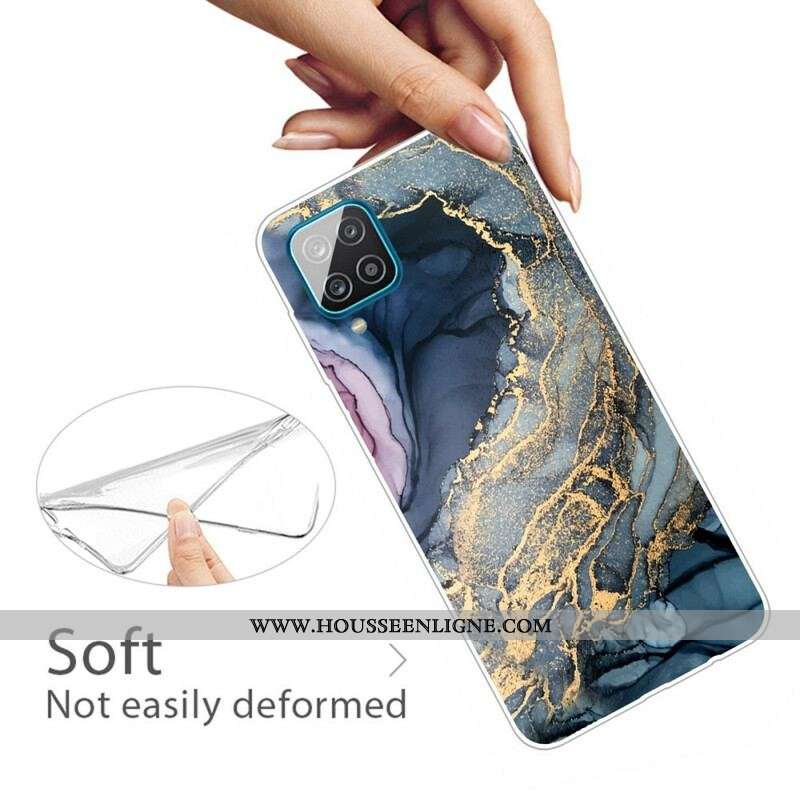Coque Samsung Galaxy A12 / M12 Marbre Coloré