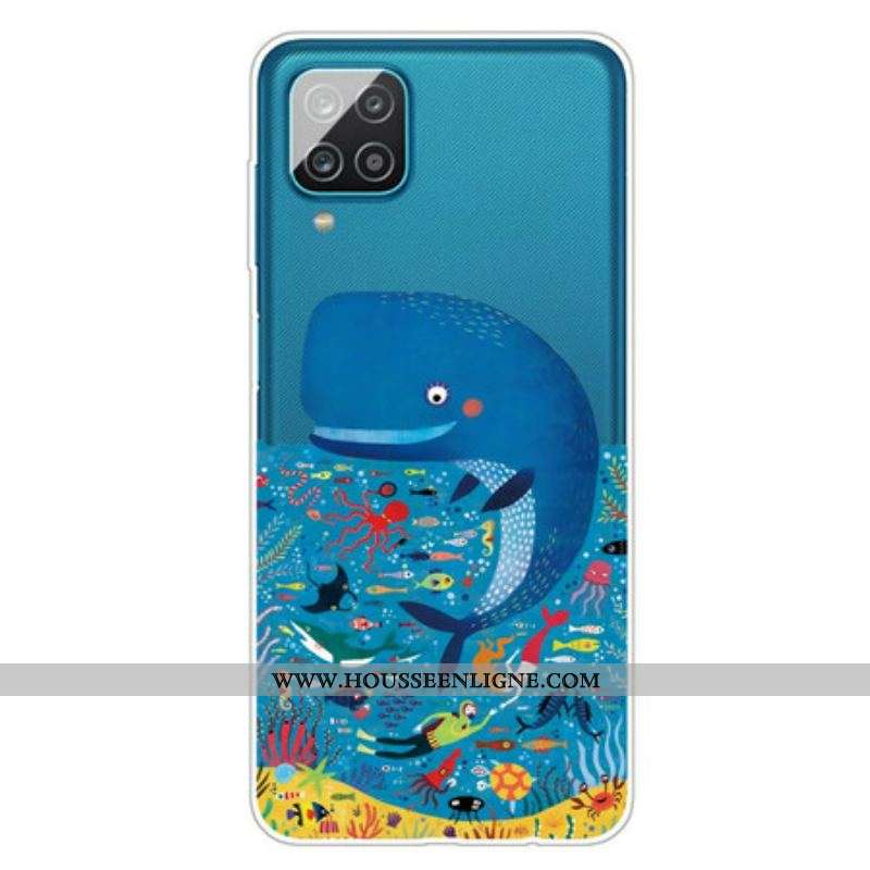 Coque Samsung Galaxy A12 / M12 Monde Marin