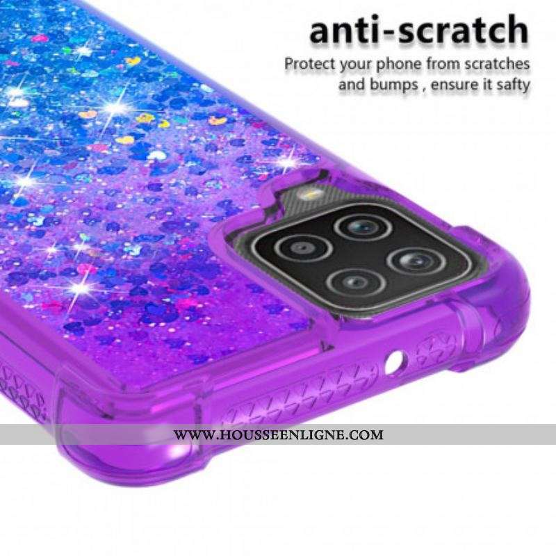 Coque Samsung Galaxy A12 / M12 Paillettes Colors