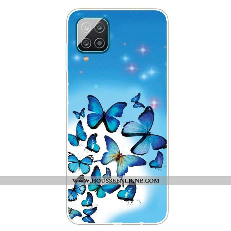 Coque Samsung Galaxy A12 / M12 Papillons Papillons