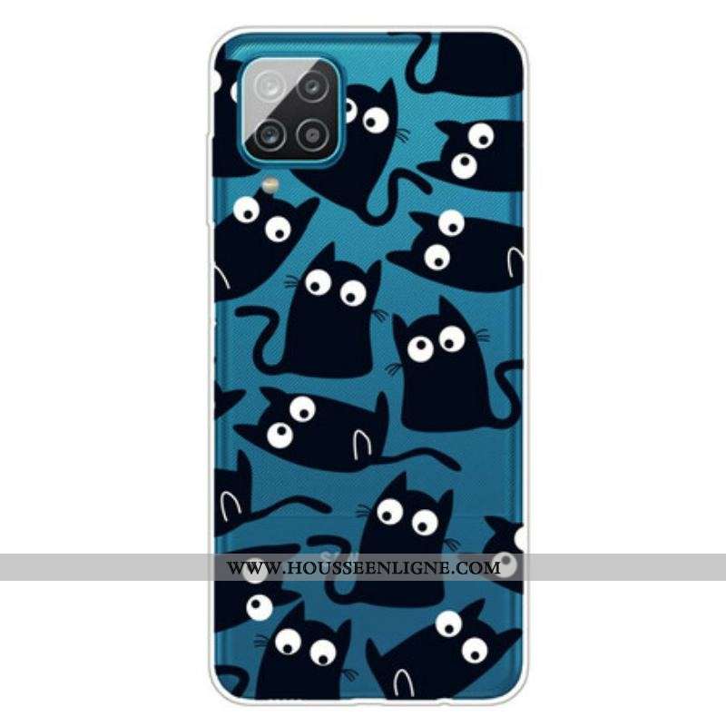 Coque Samsung Galaxy A12 / M12 Souris Noires