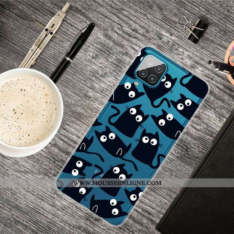 Coque Samsung Galaxy A12 / M12 Souris Noires