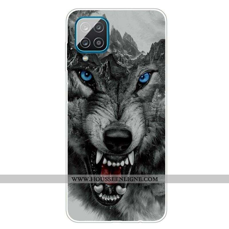 Coque Samsung Galaxy A12 / M12 Sublime Loup
