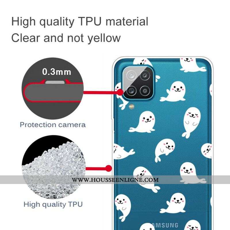 Coque Samsung Galaxy A12 / M12 Top Lions des Mers