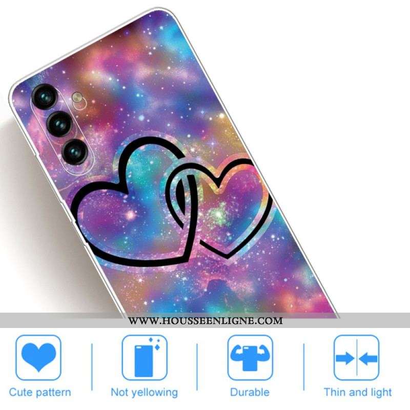 Coque Samsung Galaxy A13 5G / A04S Coeurs Enchaînés