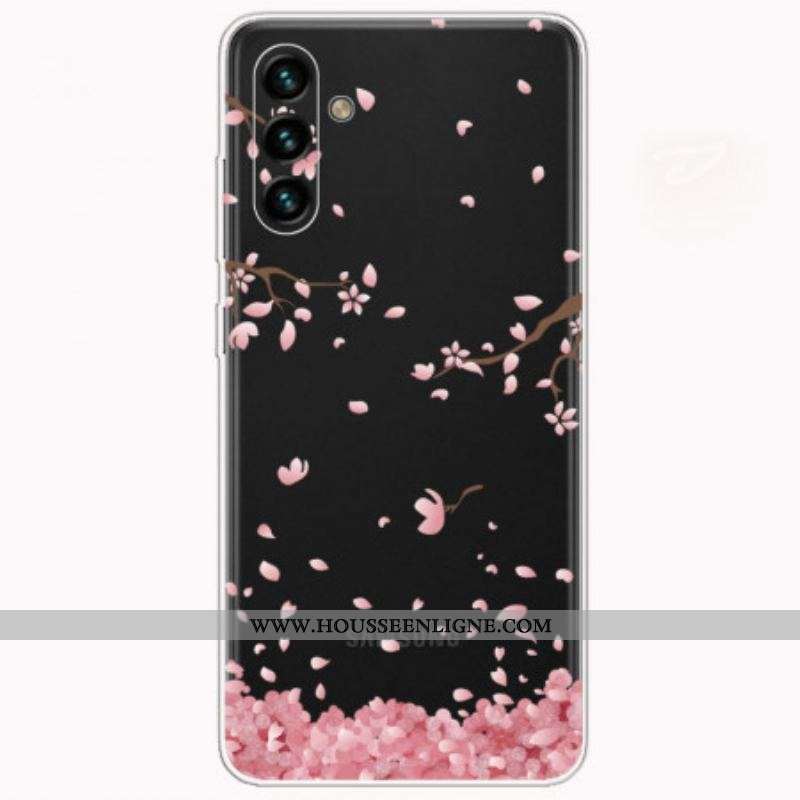 Coque Samsung Galaxy A13 5G / A04s Branches à Fleurs