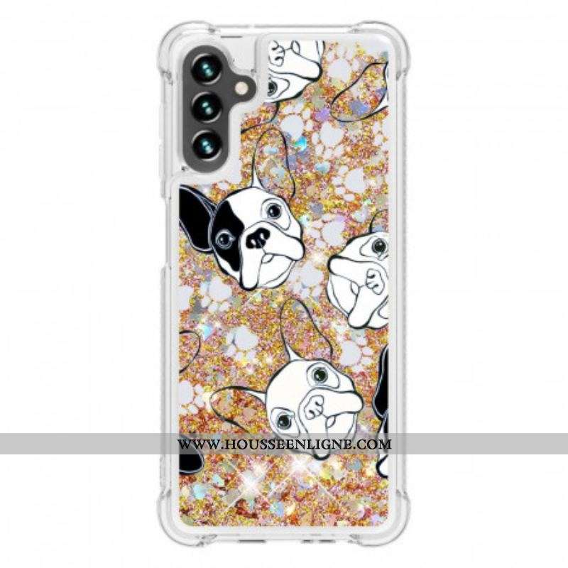 Coque Samsung Galaxy A13 5G / A04s Mr Chien Paillettes