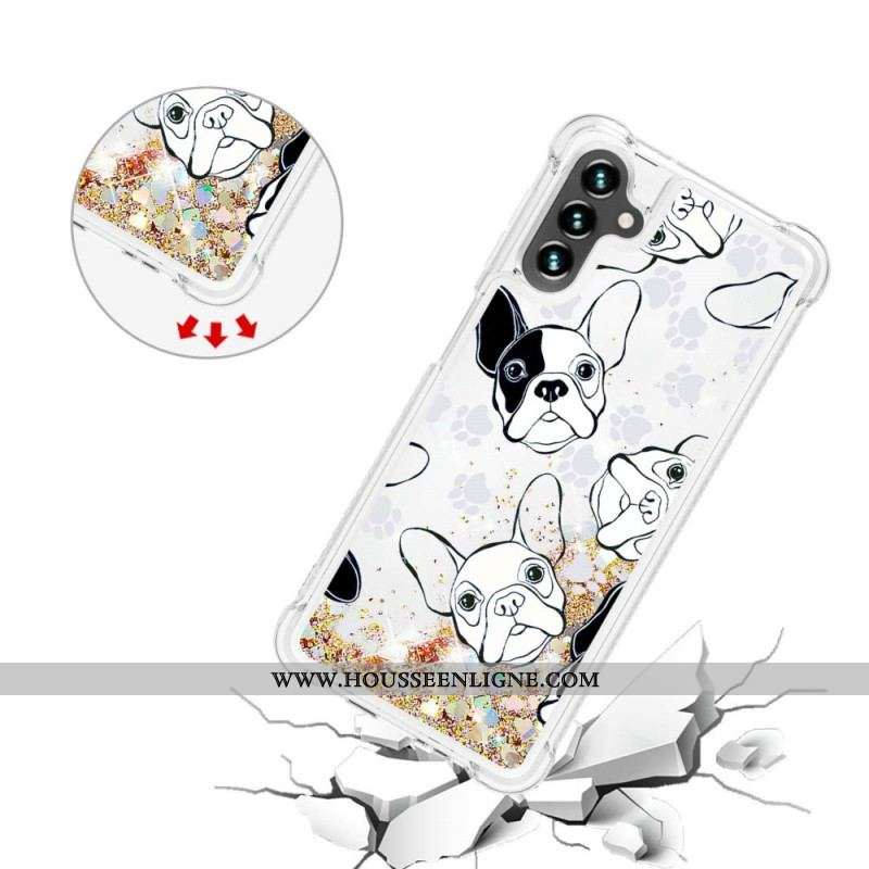 Coque Samsung Galaxy A13 5G / A04s Mr Chien Paillettes