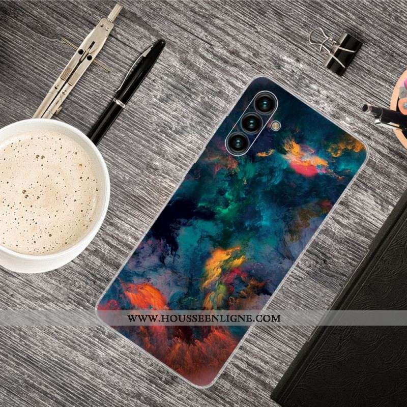 Coque Samsung Galaxy A13 5G / A04s Nuages Colorés