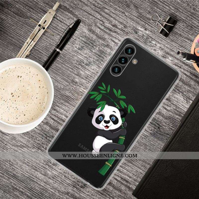 Coque Samsung Galaxy A13 5G / A04s Panda Sur Le Bambou