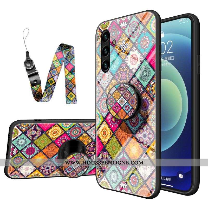 Coque Samsung Galaxy A13 5G / A04s Support Magnétique Patchwork