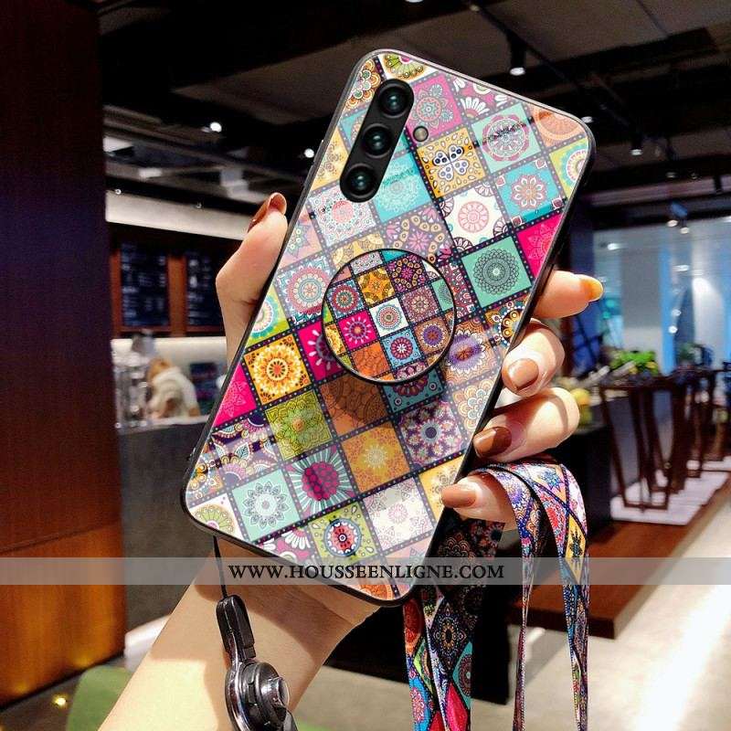 Coque Samsung Galaxy A13 5G / A04s Support Magnétique Patchwork