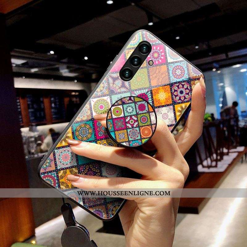 Coque Samsung Galaxy A13 5G / A04s Support Magnétique Patchwork