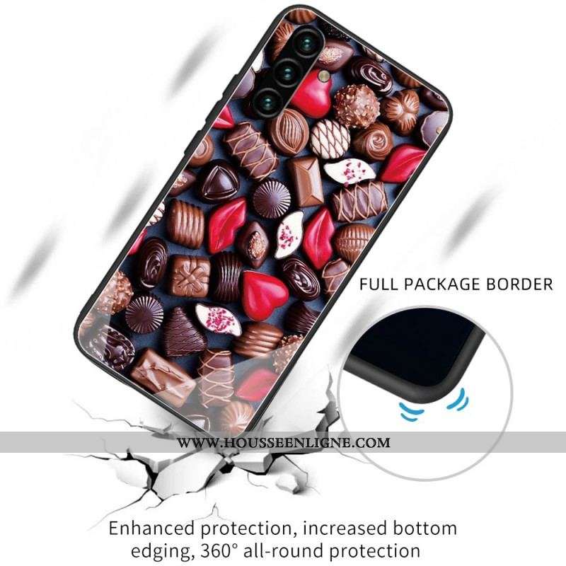 Coque Samsung Galaxy A13 5G / A04s Verre Trempé Chocolat