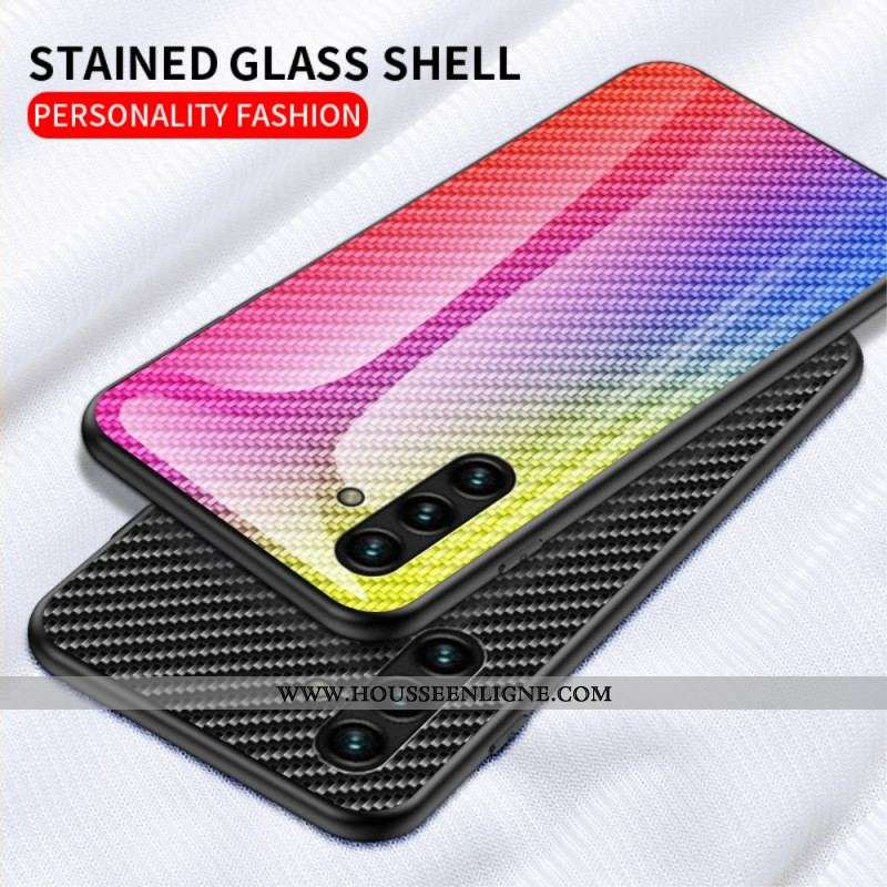 Coque Samsung Galaxy A13 5G / A04s Verre Trempé Fibre Carbone