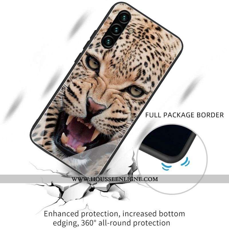 Coque Samsung Galaxy A13 5G / A04s Verre Trempé Léopard