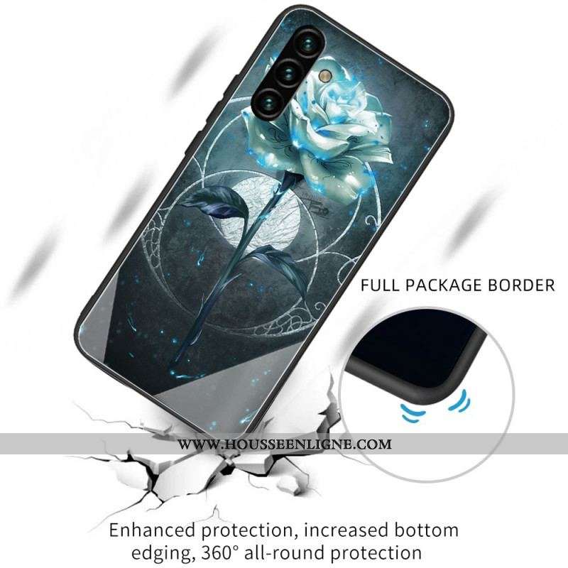 Coque Samsung Galaxy A13 5G / A04s Verre Trempé Rose Verte
