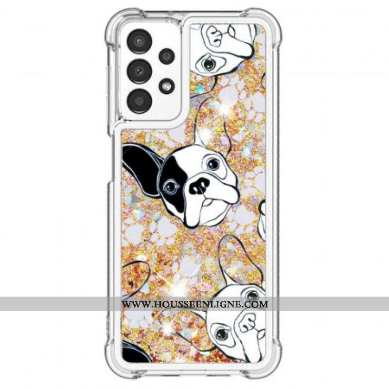 Coque Samsung Galaxy A13 Mr Chien Paillettes