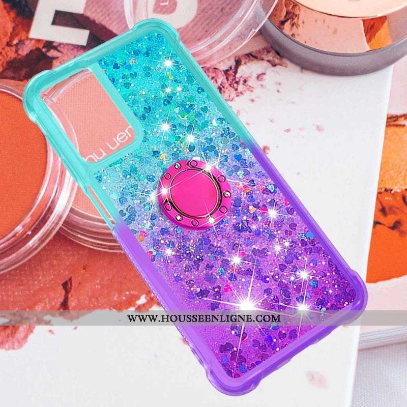 Coque Samsung Galaxy A13 Paillettes Anneau-Support