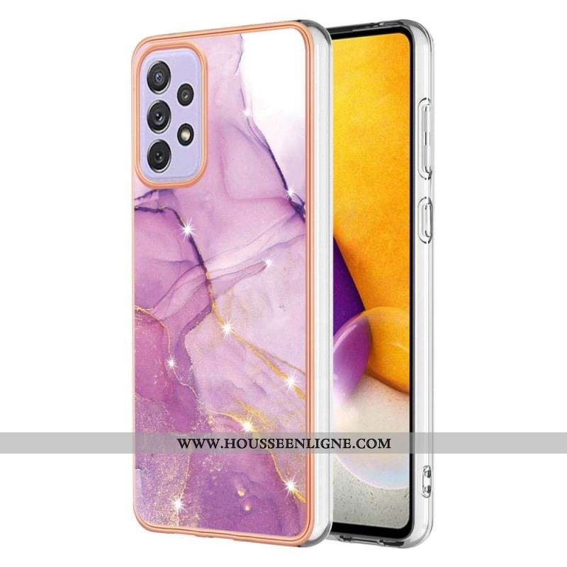 Coque Samsung Galaxy A13 Silicone Flexible Marbre