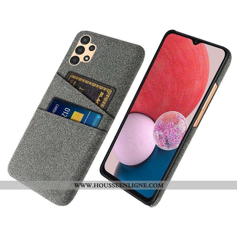 Coque Samsung Galaxy A13 Tissu Porte-Cartes