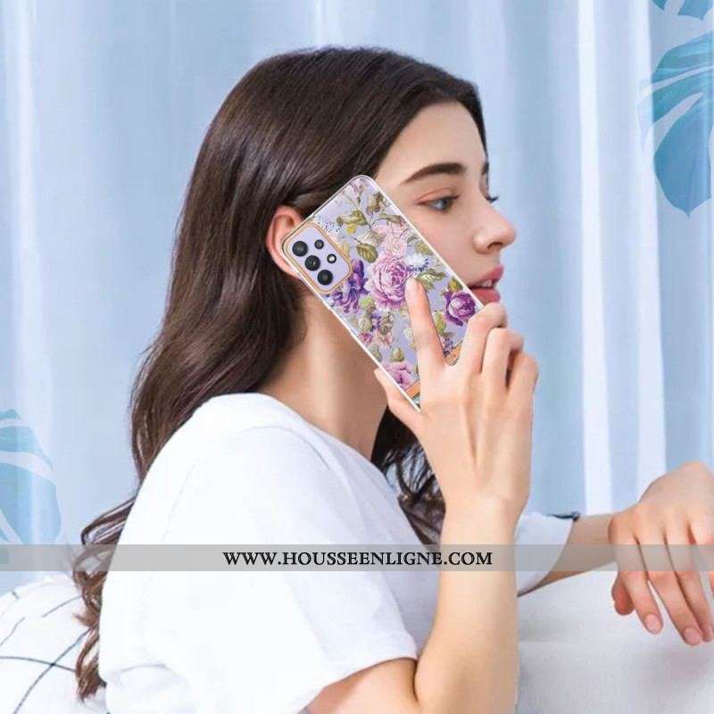 Coque Samsung Galaxy A13 Transparente Florale
