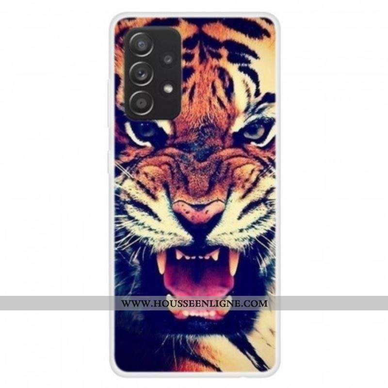 Coque Samsung Galaxy A13 Tête de Félin