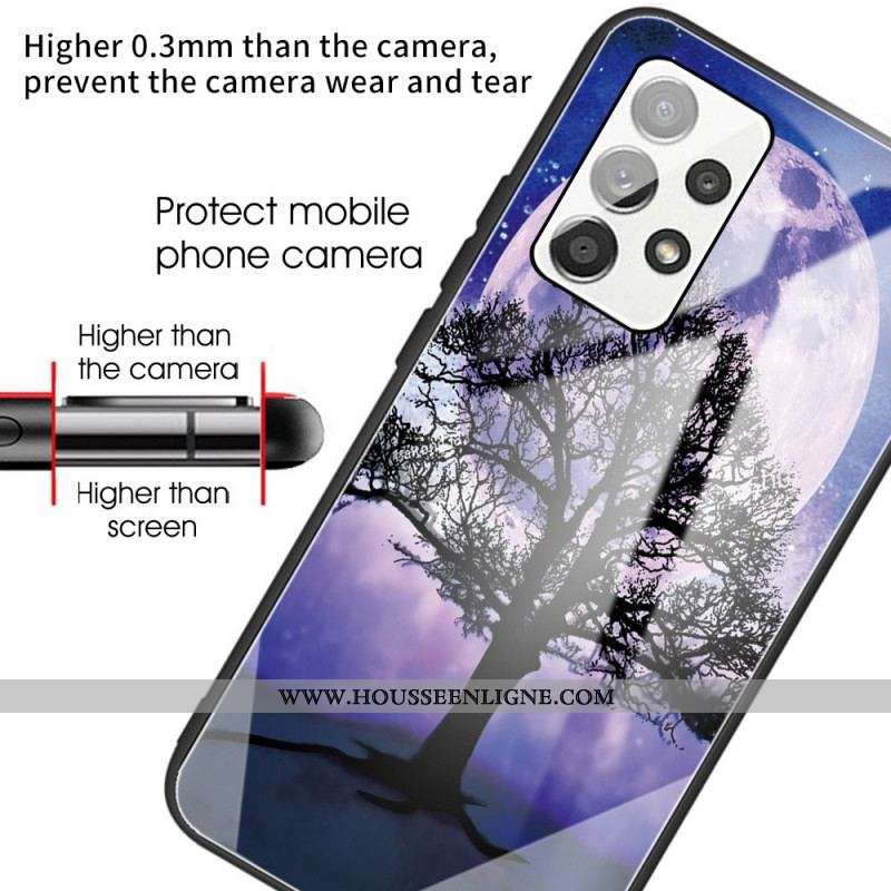 Coque Samsung Galaxy A13 Verre Trempé Arbre