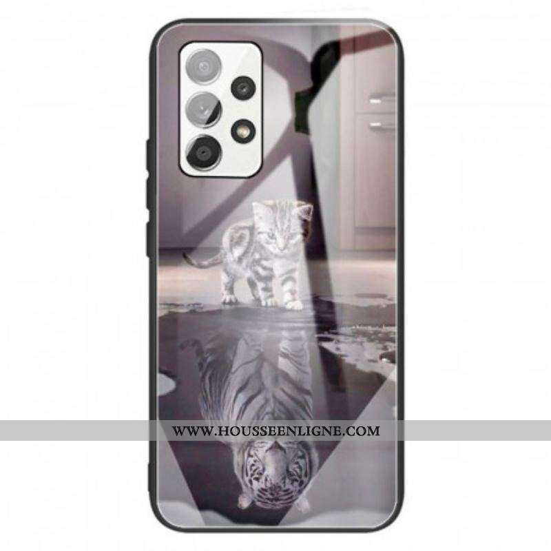 Coque Samsung Galaxy A13 Verre Trempé Ernest le Tigre