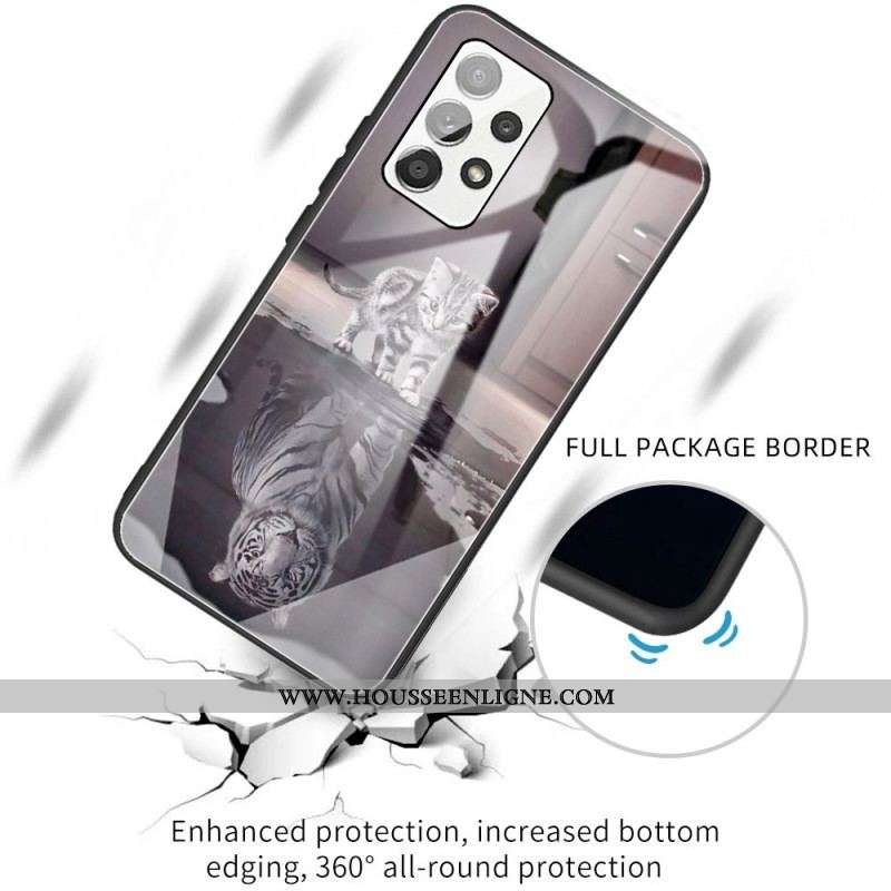 Coque Samsung Galaxy A13 Verre Trempé Ernest le Tigre