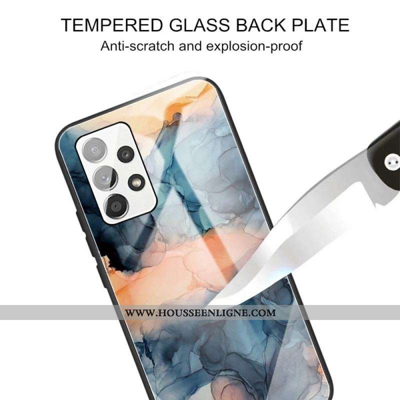Coque Samsung Galaxy A13 Verre Trempé Marbre