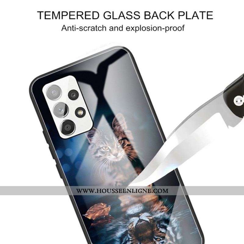 Coque Samsung Galaxy A13 Verre Trempé Mon Tigre