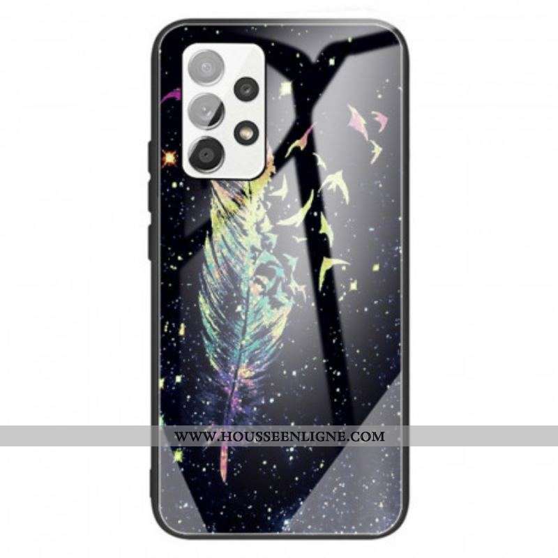 Coque Samsung Galaxy A13 Verre Trempé Plume