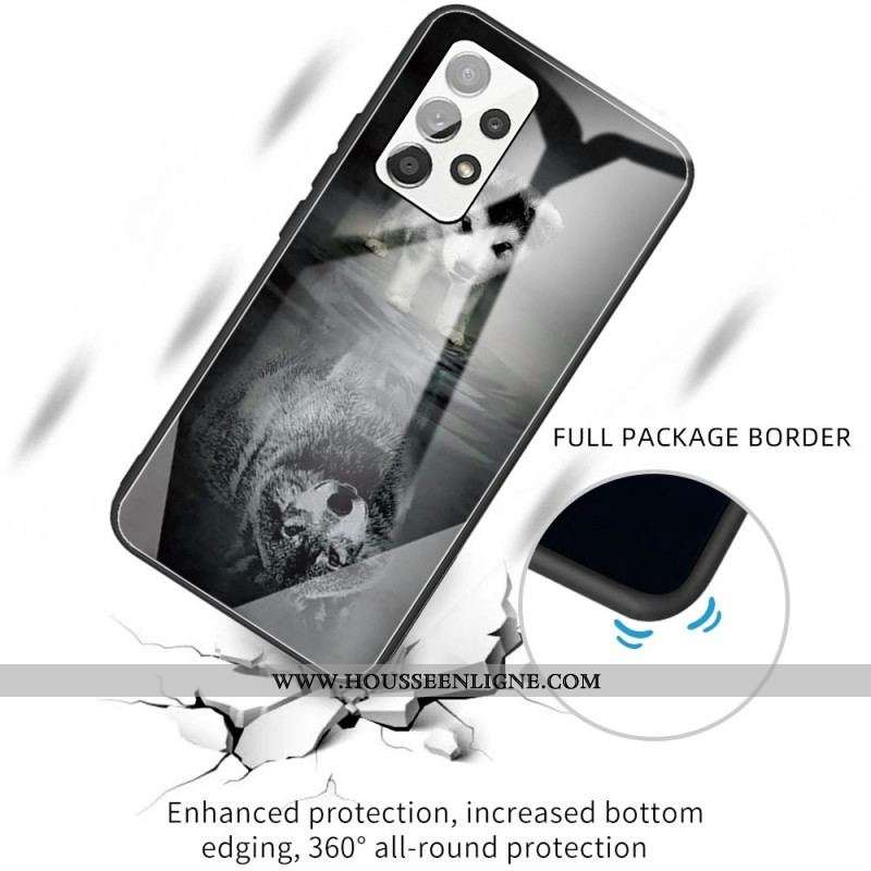 Coque Samsung Galaxy A13 Verre Trempé Rêve de Chiot